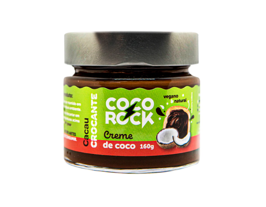 E Coco Rocks Creme de Coco Cacau Crocante 160g-COCO ROCK - Organic4
