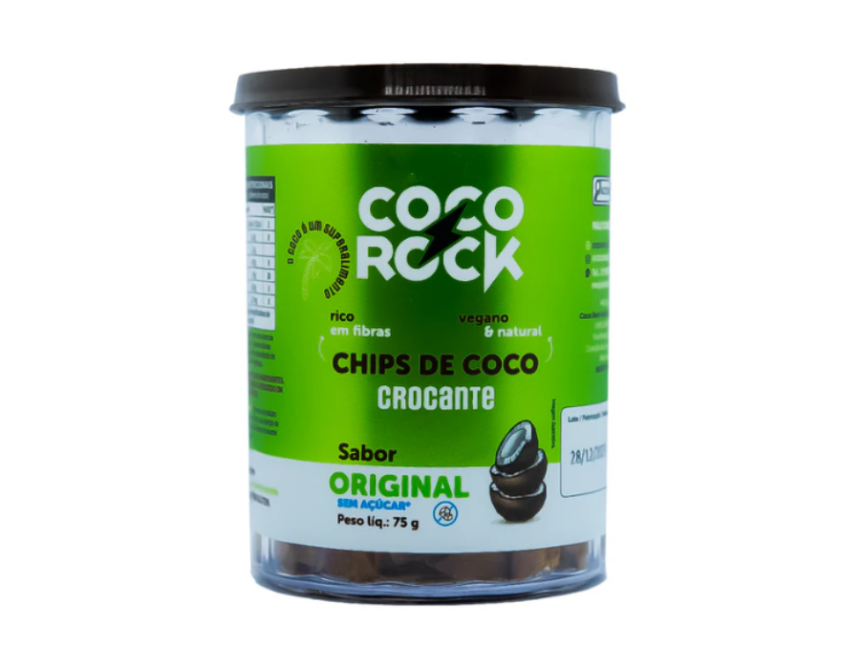 Cocco Rocks Chips de Coco Original Sem Açúcar 75g-COCO ROCK - Organic4