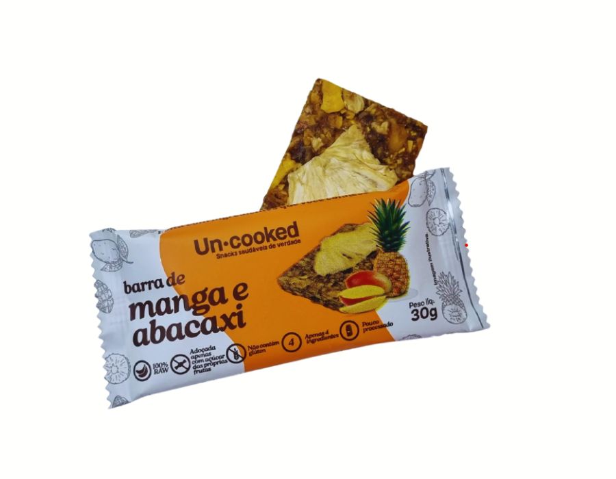 barra de manga e abacaxi-uncooked barra de manga e abacaxi uncooked