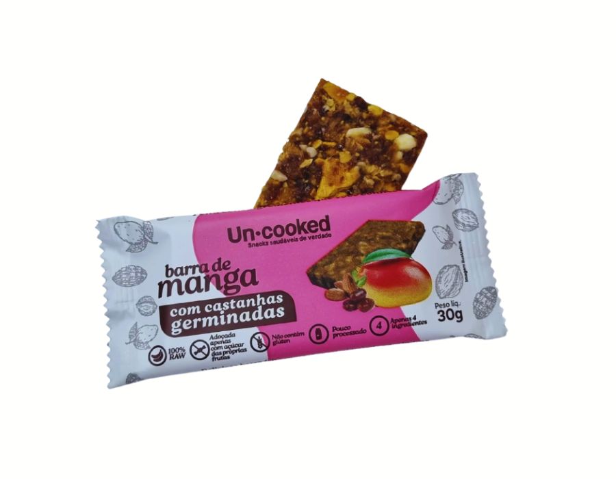 barra de manga e castanhas-uncooked barra de manga e castanhas uncooked