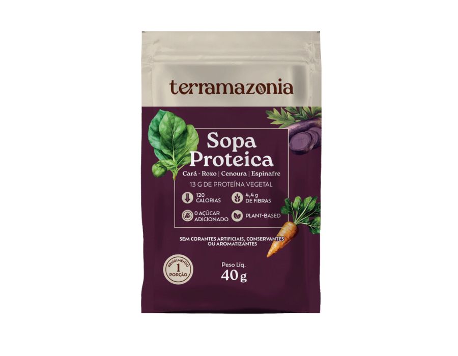 sachê sopa proteica cara roxo-terramazonia sache sopa proteica cara roxo terramazonia