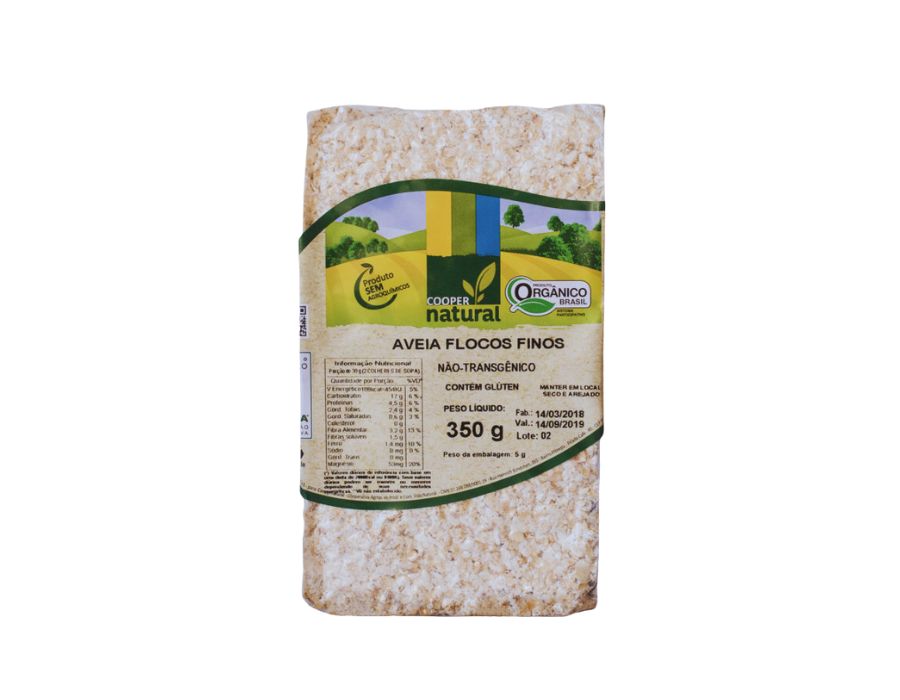 aveia em flocos finos-coopernatural aveia em flocos finos coopernatural