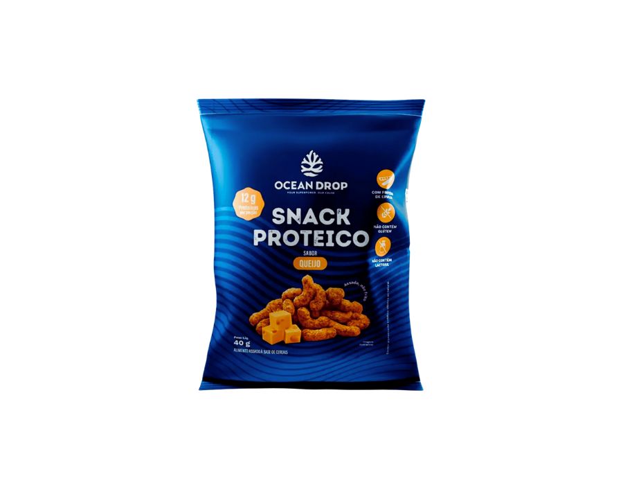 snack proteico queijo 40g-ocean drop snack proteico queijo 40g ocean drop