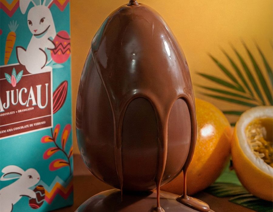 ovo de páscoa cacau com maracujá-majucau ovo de pascoa cacau com maracuja majucau
