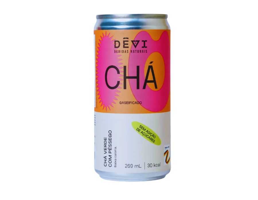 chá verde com pêssego 269ml-dêvi cha verde com pessego 269ml devi