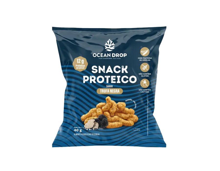 Snack Proteico Sabor Trufa Negra 40g-OCEAN DROP Snack Proteico Sabor Trufa Negra 40g OCEAN DROP