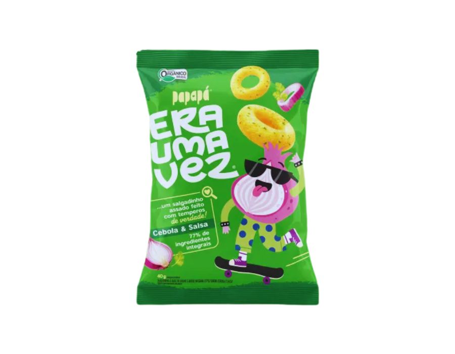 salgadinho cebola e salsa 40g-papapá salgadinho cebola e salsa 40g papapa