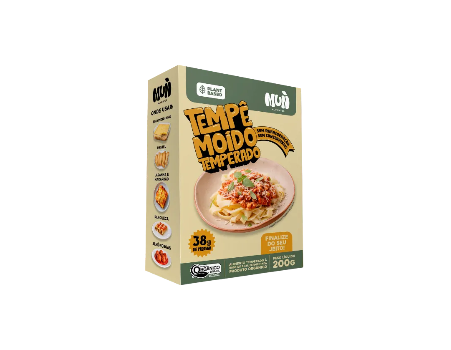 tempê de soja temperado 200g-mun tempe de soja temperado 200g mun