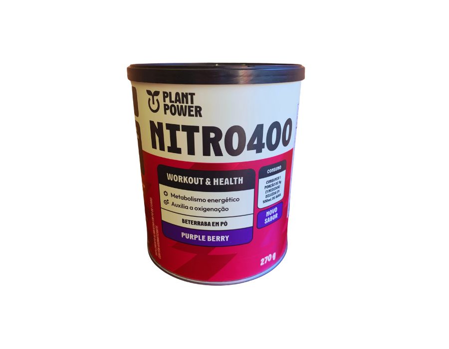 nitro400 beterraba e açaí 270g-plant power nitro400 beterraba e acai 270g plant power