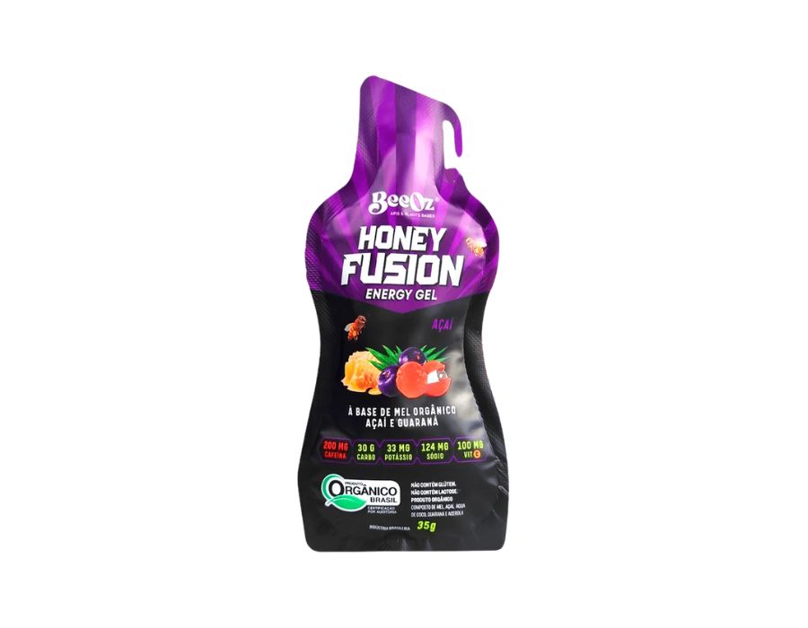 Honey Fusion Energy Gel Açaí Orgânico 35g - BeeOz Honey Fusion Energy Gel Acai Organico 35g BeeOz