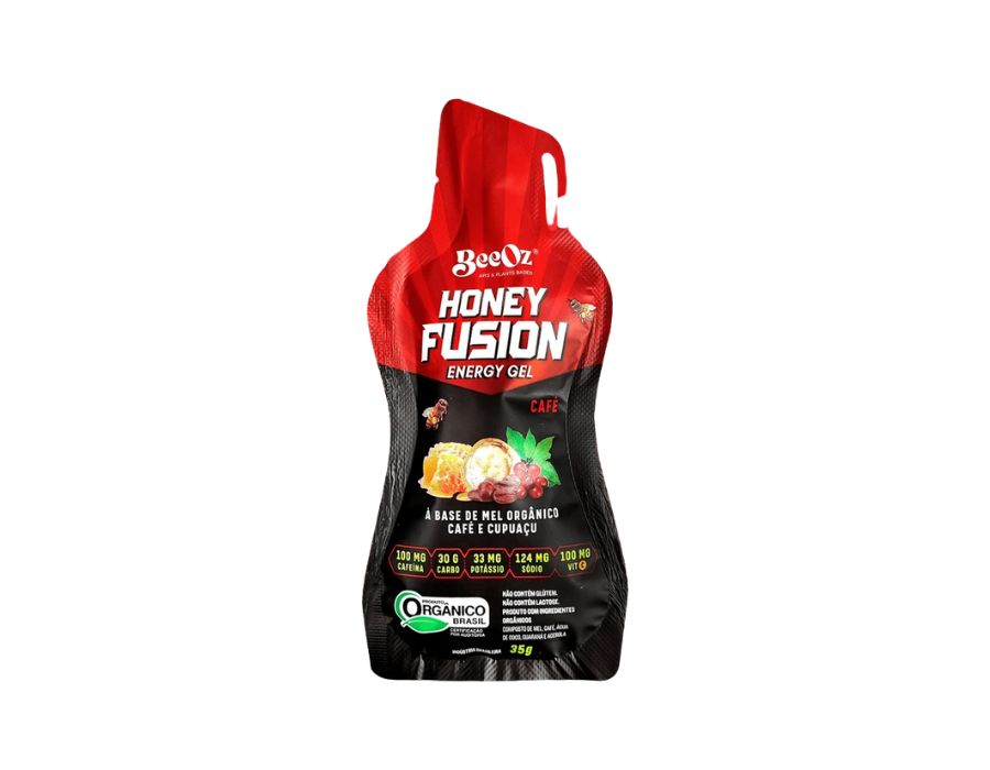 Honey Fusion Energy Gel Café Orgânico 35g - BeeOz Honey Fusion Energy Gel Cafe Organico 35g BeeOz