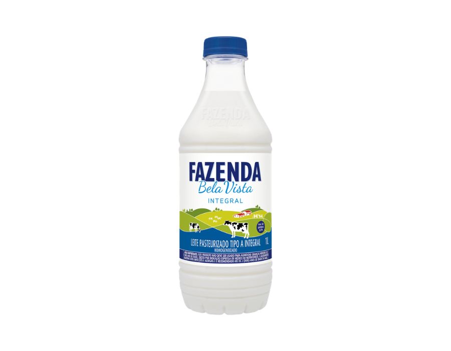 Leite Pasteurizado Tipo A Integral 1L - FAZENDA BELA VISTA Leite Pasteurizado Tipo A Integral 1L FAZENDA BELA VISTA