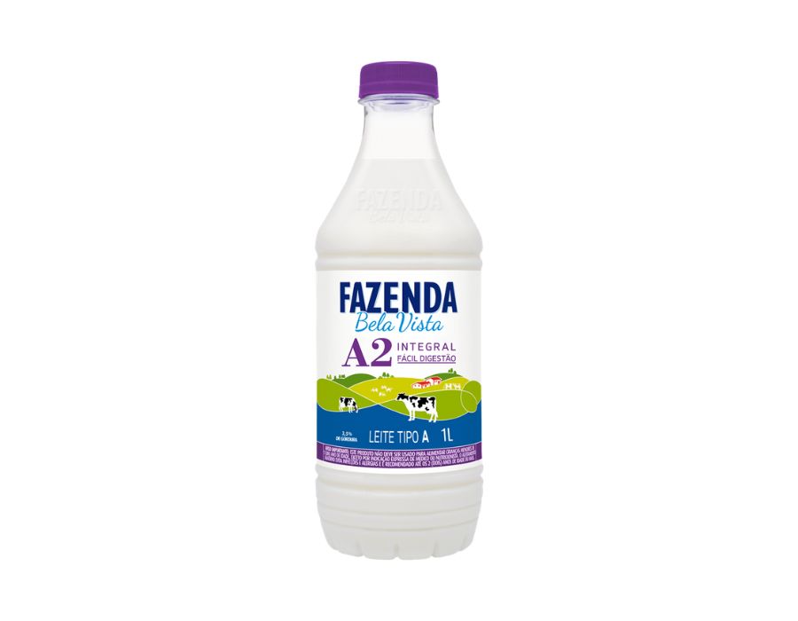 Leite Pasteurizado Tipo A Integral A2 1L - FAZENDA BELA VISTA Leite Pasteurizado Tipo A Integral A2 1L FAZENDA BELA VISTA